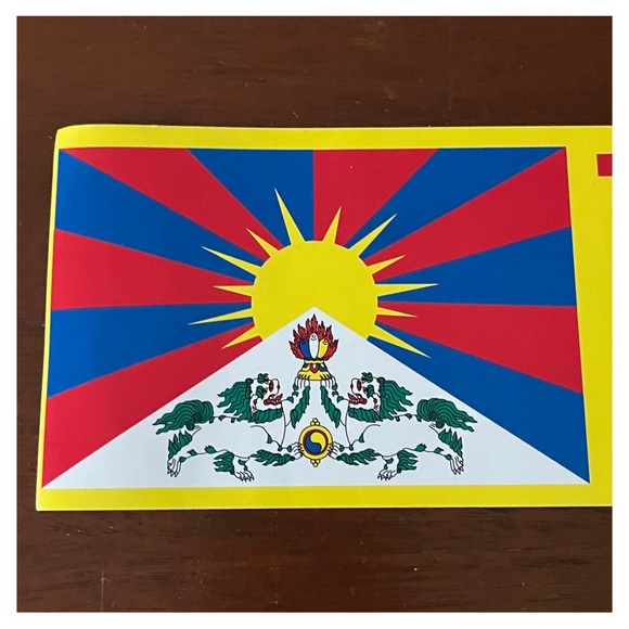 ♥️”Free Tibet” Large Standard Size Bumper Sticker- NEW & Unused♥️ - Picture 2 of 4
